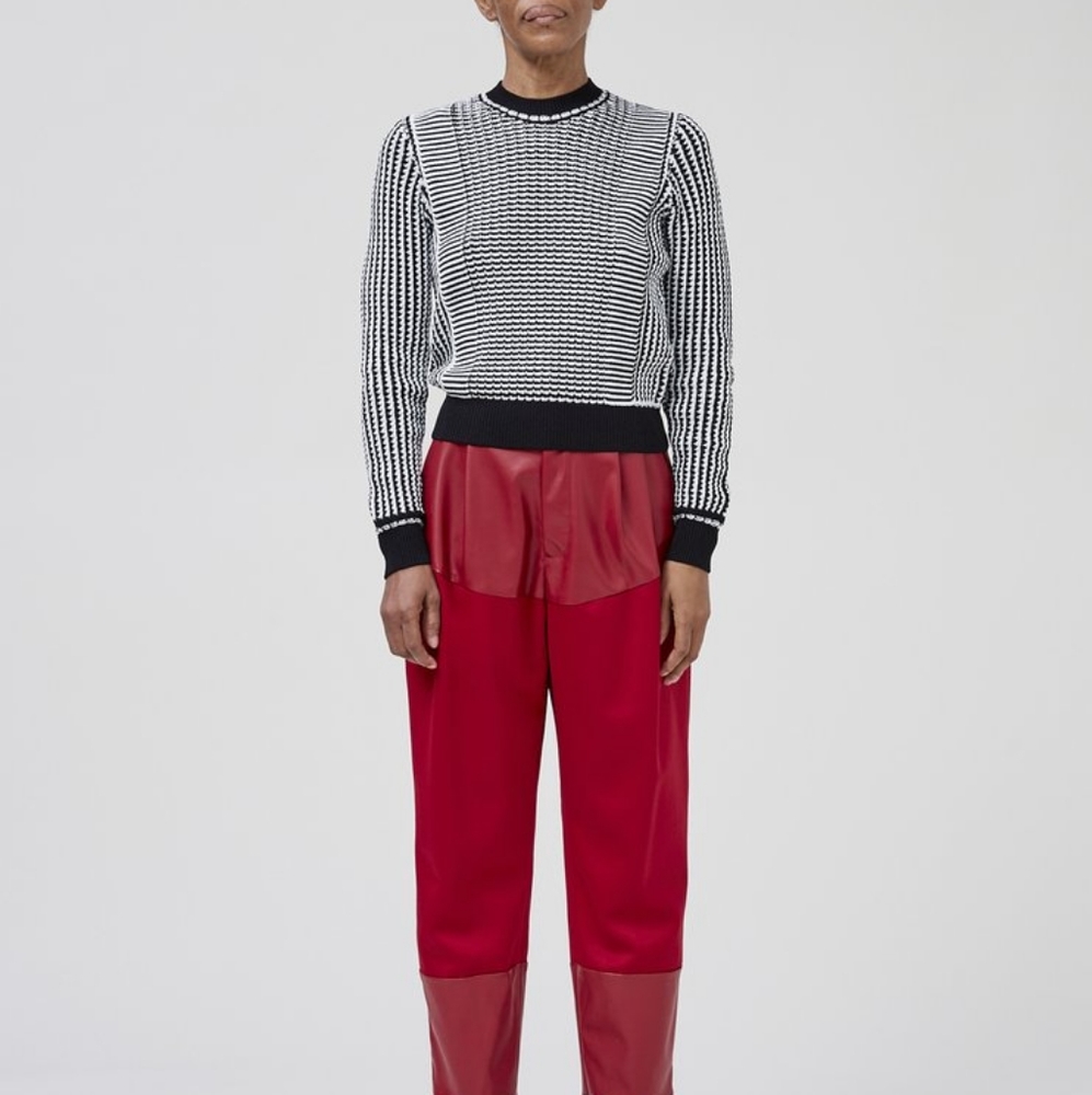 NWOT Rachel Comey blue & white striped sweater - Picture 2 of 7